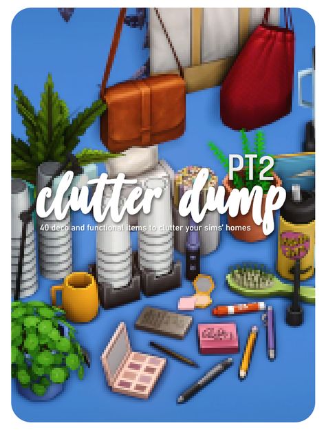 clutter dump pt2; 40 more deco clutter items 📔 | simkoos Sims 4 Patreon, Cc Furniture, Sims 4 Cc Furniture, Sims House, Sims 4 Custom Content, Maxis Match, Custom Content, The Sims 4, Creative Process