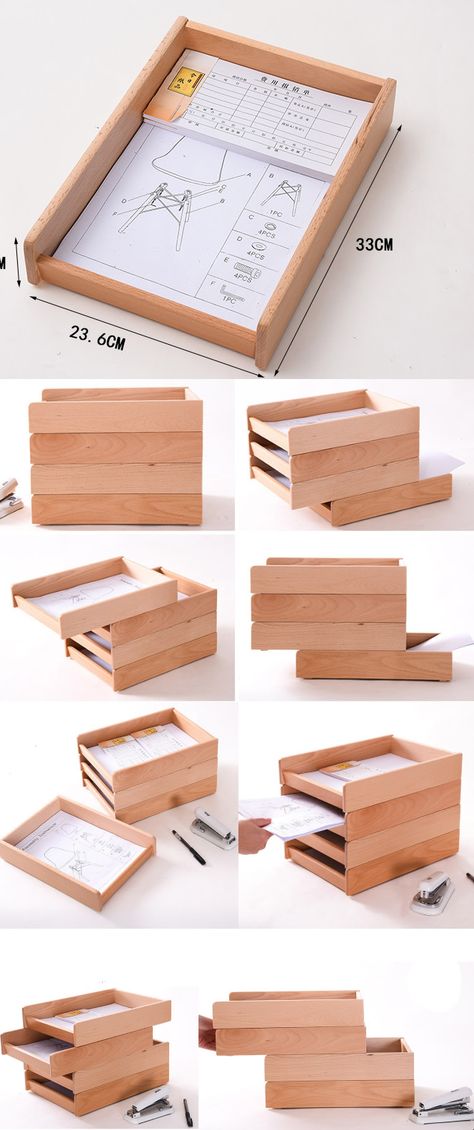 Bamboo Wooden A4 Print Papers Magazine File Letter Holder Rack Storage Organizer Box Files Collection Letter Tray  Mailbox Mail Mail Organizer Newspaper Holder Document/Data/Paper File Holder Folder Organizer Diy File Organizer, Magazine File Holders, Magazine Organization, Office Supplies Gift, File Folder Organization, Cool Office Supplies, Magazine Files, Letter Organizer, File Holder