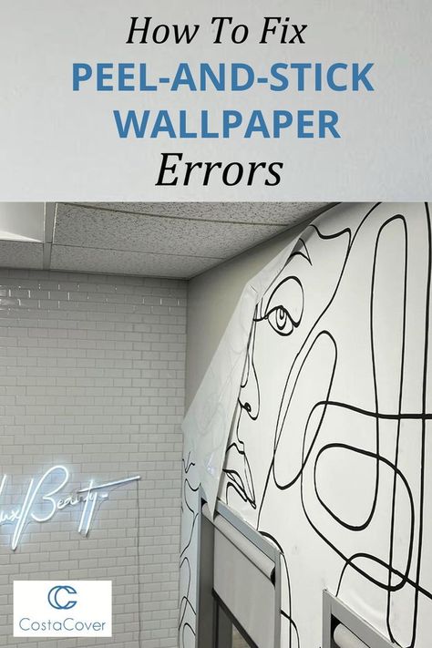 Fix Wallpaper, Peal And Stick Wallpaper, Peeling Wallpaper, Sticky Wallpaper, Peel N Stick Wallpaper, Cover Wallpaper, How To Install Wallpaper, Peel And Stick Vinyl, You're Not Alone