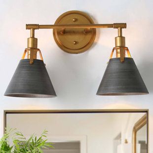 Farmhouse Bathroom Light Fixtures, Modern Classic Bathroom, Farmhouse Bathroom Light, Black Bathroom Light Fixtures, Gold Vanity Light, Focus Lighting, Black Bathroom Light, Bronze Vanity Lighting, Gold Vanity