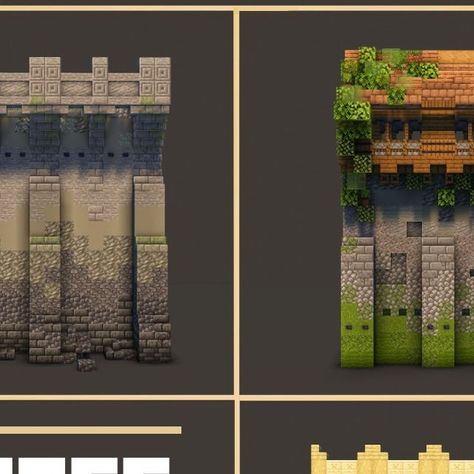 Minecraft Wall Texturing, Walls Design Minecraft, Minecraft Wall Texture, Play Bakery, Minecraft Wall, Minecraft Inspiration, Wall Designs, Story Highlights, Textured Walls