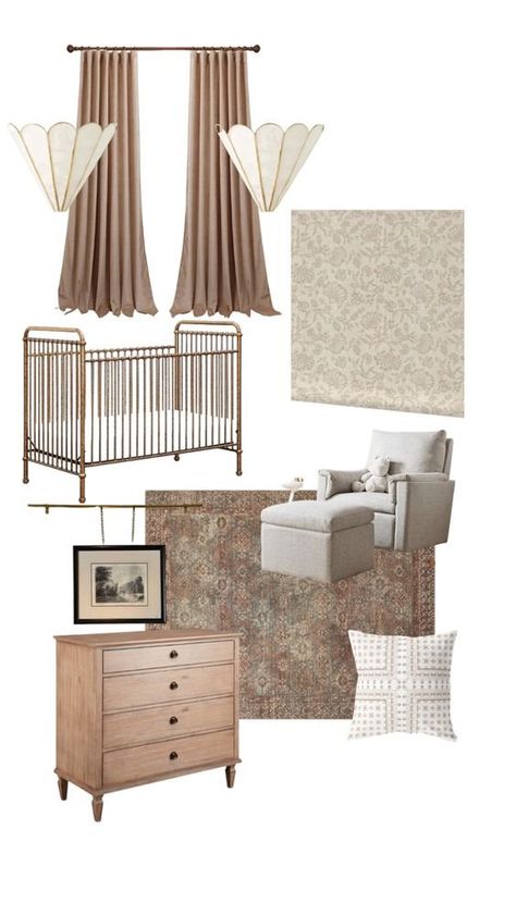 Transitional Nursery, Nursery Design Girl, French Nursery, Baby Nursery Inspiration, Nursery Room Design, Baby Room Inspiration, Girl Nursery Room, Nursery Room Inspiration, Baby Room Design