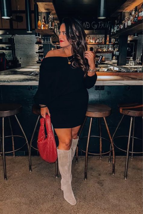 Shop my Instagram - Life & Midsize Style by Taryn Truly Bar Outfit Night Midsize, Midsize Cocktail Outfit, Mid Size Holiday Party Outfit, Mid Size Going Out Outfits, Mid Size Party Outfits, Mid Size Date Night Outfit, Date Night Outfit Mid Size, Midsize Night Out Outfit, Party Outfit Midsize