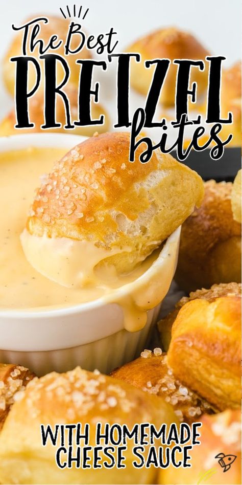 Cheddar Sauce, Cheese Dipping Sauce, How To Make Cheese Sauce, Soft Pretzel Bites, Pretzel Bites Recipes, Soft Pretzel Recipe, Pretzel Cheese, Homemade Appetizer, Spaghetti Meatballs