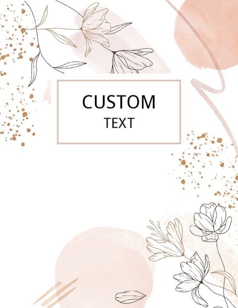 Boho Floral Editable Planner Binder Cover Template Teacher Portfolio Cover Design, Nursing Binder Covers, Nursing School Binder Covers, Free Binder Cover Printables Editable, Planner Cover Design Free Printable, Aesthetic Binder Cover Ideas, Cute Binder Covers Printables, Design For Folder, Boho Floral Background