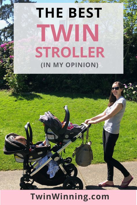 Best Twin Strollers, Stroller For Twins, Double Stroller For Twins, Stroller Hacks, Twin Pregnancy Belly, Twin Baby Gear, Best Stroller, Twin Strollers Infants, Sleeping Twins