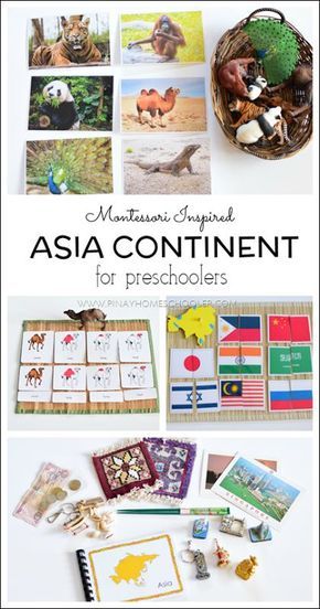 Learning about Asia, the materials and resources for preschoolers Continents Activities, Culture Activities, Montessori Geography, Asia Continent, Asian Continent, Geography For Kids, Geography Activities, Montessori Elementary, Teaching Geography