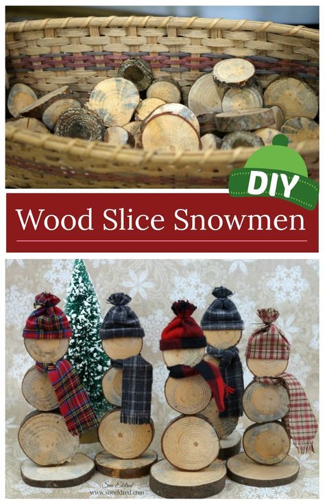 Diy Wood Snowman, Wood Slice Snowman, Snowmen Diy, Outdoors Tattoos, Diy Snowman Decorations, Tattoos Celebrities, Snowman Crafts Diy, Wood Snowman, Wood Slice Crafts