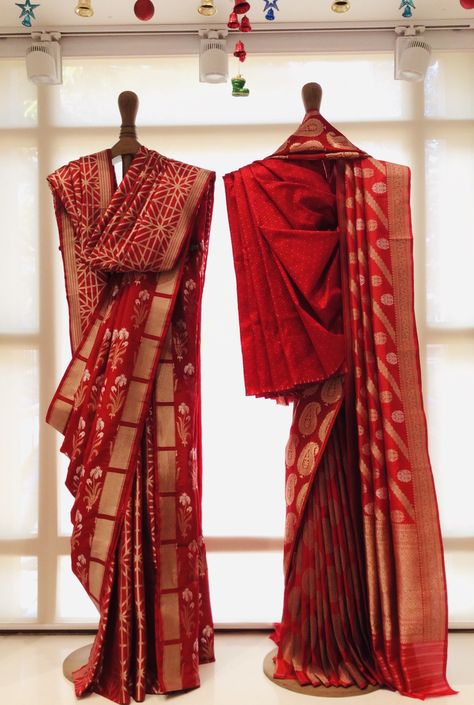 Saree Botique Interiors, Saree Presentation Ideas, Saree Mannequin Display, Saree Display Ideas, Saree Display, Saree Photography, Textile Shop, Concrete Staircase, Visual Merchandising Displays