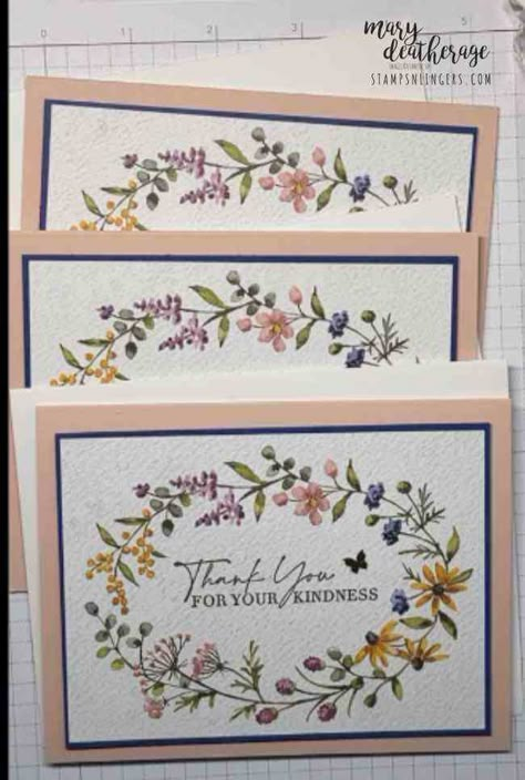 Stampin Up Dainty Delight Card Ideas, Stampin Up Sending Support Cards, Stampin Up Cards Dainty Delight, Stampinup Dainty Flowers, Stamping Up Thank You Cards Simple, Su Dainty Flowers Cards, Stampinup Dainty Delight Cards, Stamp In Up Cards, Stampinup Thank You Cards