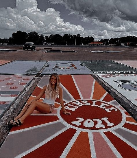 High School Musical Parking Spot, Paint Your Parking Spot Ideas, Simple Parking Spot Painting Ideas, Unique Parking Spot Paintings, Simple Parking Spot Painting, Highschool Parking Spot Ideas, Painted Parking Spaces Ideas, Senior Spots, Unique Senior Parking Spot Ideas