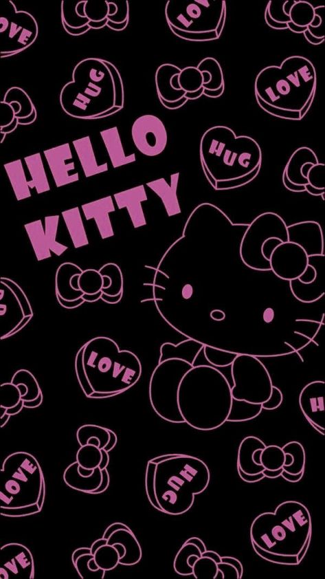 Black Hello Kitty Wallpaper, Hello Kitty Background, Pink Hello Kitty Wallpaper Iphone, Tapeta Hello Kitty, Tapeta Z Hello Kitty, Pretty Wallpaper Ipad, Hello Kitty Wallpaper Hd, Pink Wallpaper Hello Kitty, Images Hello Kitty