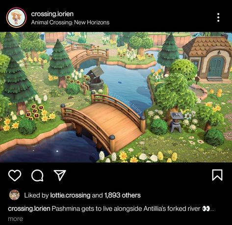 River Mouth Ideas Animal Crossing, Acnh River Mouth Waterfall, Waterfall Ideas Animal Crossing, Animal Crossing River, Acnh River Mouth Ideas, Animal Crossing Sunken Waterfall, Cat Lake Animal Crossing, River Mouth, New Animal Crossing