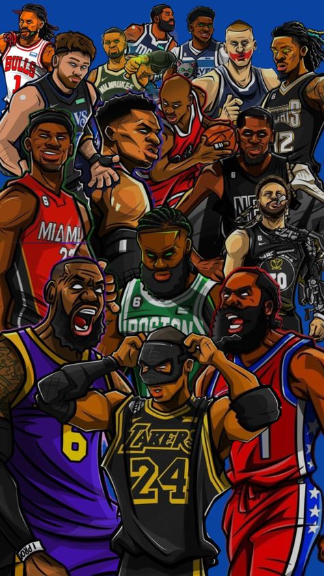 Nba Legends Art, Kobe Bryant Iphone Wallpaper, Nba Background, Nba Wallpapers Stephen Curry, Good Wallpapers, Cool Basketball Wallpapers, Lebron James Wallpapers, Nba Wallpaper, Nba Funny