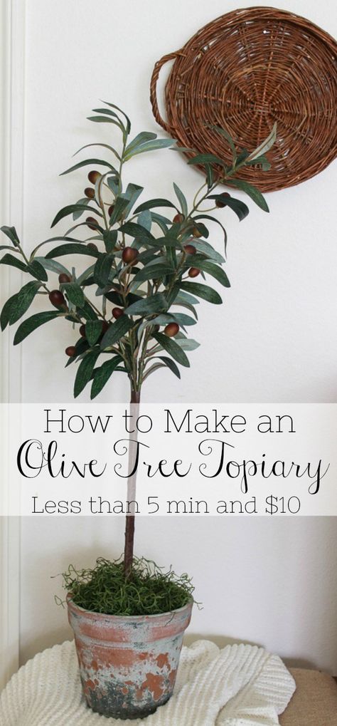 Olive Tree Topiary DIY - Beauty For Ashes Olive Tree Topiary, Topiary Diy, Topiary Tree, Faux Olive Tree, Crafts For Teens To Make, Topiary Trees, 10 Dollars, Making A Budget, Beauty Diy