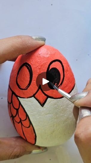 Rock Painting Owls Easy, Painted River Rocks Garden, Owl Stone Painting, Painted Rock Owl, Owl Canvas Painting Easy, Owl Rock Painting Easy, Painted Rocks Animals Easy, Painted Rocks Ideas Easy, Easy Stone Painting Ideas