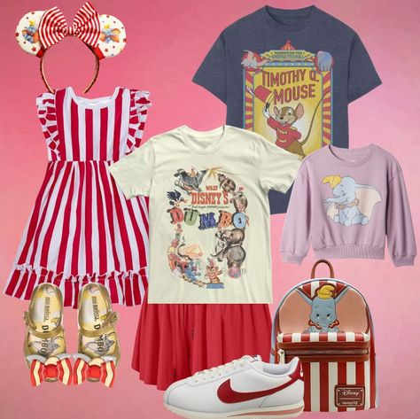 A Dumbo themed family outfit for your next magical trip! 🎪 🥜 🐘 #dumbo #dumbocostume #disneymom #disneymama #disneyoutfit #disneyoutfits #disneyfamily #disneypacking #packingfordisney #disneybounding #magicalmamafinds #shopdisney #disneyworld #disneyland #disneyfamilyoutfits #disneystyle #disneyfashion #disneyfashionfinds #disneyfashionblog #magickingdom Dumbo Costume, Disney Family Outfits, Dumbo Disney, Disney Mom, Disney Bound Outfits, Disney Family, Disney Outfits, Family Outfits, Dream Bedroom