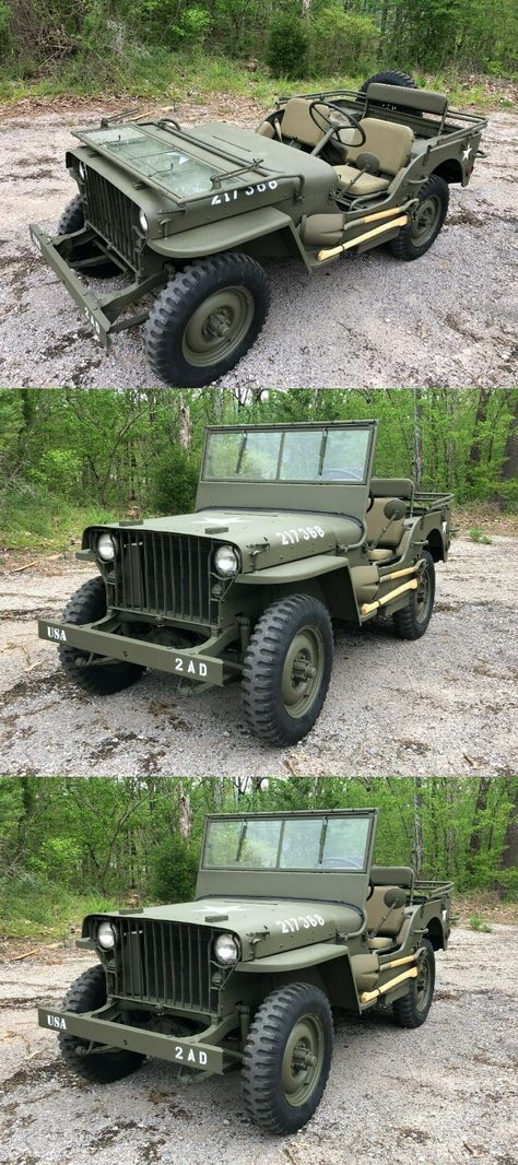 1942 Willys MB Military Jeep Army Surplus Vehicles, Jeep Scout, Eletric Bike, Jeep Sport, Military Jeep, Classic Jeeps, Willys Mb, Classic Car Restoration, Dream Vehicles