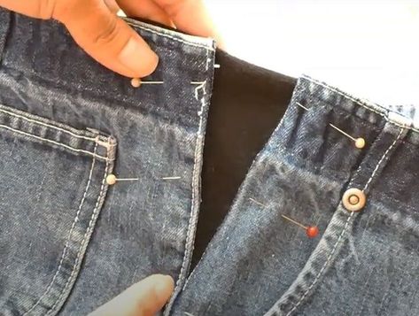 How To Make Waistband Bigger On Jeans, Jeans Too Small In Waist, Expand Jeans Waistband, Enlarge Jeans Waist, Increase Waist On Jeans, How To Make Jean Waist Bigger, Expand Waist On Jeans, How To Enlarge Jeans Waist, Make Waist Bigger On Jeans