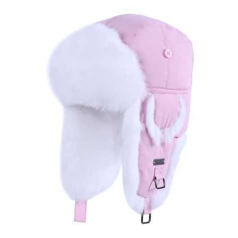 PRICES MAY VARY. 100% Rabbit 进口 100% Rabbit Fur Square Classic Ring closure Dry Clean Only Luxury Winter Accessories Since 1955:We put our half century professional and built our reputation on these hats which are designed for warmth and style. FUR WINTER Aviator Hat are made with 100% premium polyester and nylon fabric, with zero cheap substitution material. Your head and neck deserve something better than cheap fabrics. Soft & Comfortable: With high-quality rabbit fur lining along the edges, y Trapper Hat Aesthetic, Pink Ushanka, Hat Snow, Pilot Hat, Hat With Ear Flaps, Snow Hat, Hat Aesthetic, Aviator Hat, Ski Hat