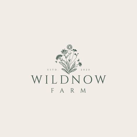 Homestead Logo, Farm Logo Inspiration, Herb Logo, Farm Logo Design, Farm Products, Regenerative Agriculture, Logo Branding Design, Floral Logo Design, Farm Logo