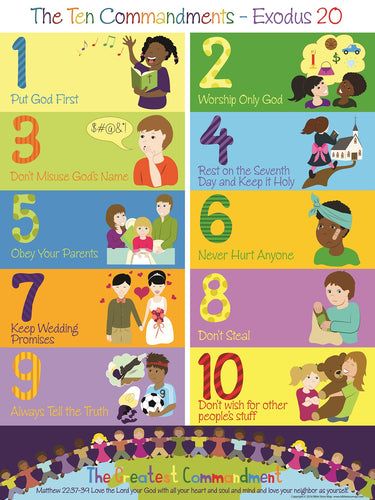 10 Commandments Kids, Ten Commandments Craft, Bible Family Tree, The Greatest Commandment, The 10 Commandments, Greatest Commandment, The Ten Commandments, Christian History, Preschool Bible