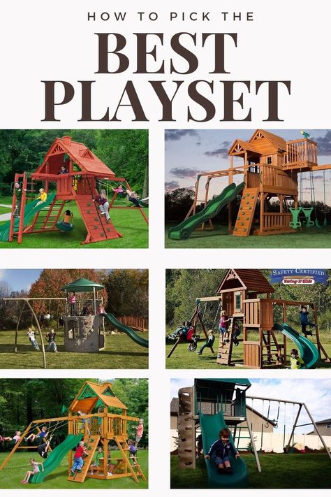 Backyard Playset Ideas, Kids Playset Outdoor, Playset Diy, Backyard Playset, Outdoor Playset, Kids Backyard Playground, Kids Backyard, Kids Play Set, Diy Playground