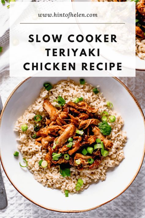 Slow Cooker Sticky Teriyaki Chicken Slow Cooker Teriyaki Chicken, Teriyaki Recipe, Slow Cooker Teriyaki, Chicken Teriyaki Recipe, Best Slow Cooker, Teriyaki Sauce, Teriyaki Chicken, Easy Slow Cooker, Slow Cooker Chicken