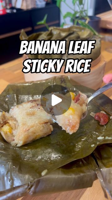 Angus Nguyen on Instagram: "Ever wondered how to make sticky rice steamed in banana leaves? 🍌 🍃 

Did you know that this traditional method is a staple in Southeast Asian cuisine, adding a unique flavor and aroma to the dish? The aroma from banana leafs is very distinct and unique - usually described as earthy, slightly sweet, and with a hint of grassiness.

Have you had anything cooked in banana leaves?

#StickyRice #BananaLeaves #SoutheastAsianCuisine #FoodTraditions #CulturalHeritage #CookingTips #Foodies #DeliciousEats #FoodInspiration #DidYouKnow" Make Sticky Rice, Banana Leaves, Sticky Rice, Banana Recipes, Thai Food, Filipino Recipes, Southeast Asian, Banana Leaf, Thai Recipes