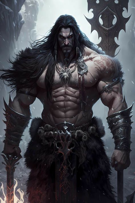 Diablo 4 Barbarian Art, Diablo Barbarian Art, Warrior Men Art, Diablo 4 Barbarian, Tank Rpg, Diablo Barbarian, Barbarian Character Design Male, Diablo Art, Barbarian Art