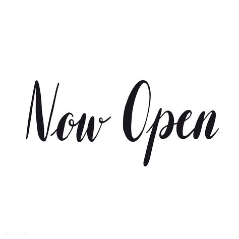 We Are Open For Business Signs, Open For Business Image, Open For Business Sign, Now Open Sign, Nail Technician Quotes, Thrifting Quotes, Hairdresser Quotes, Esthetician Marketing, Open Quotes