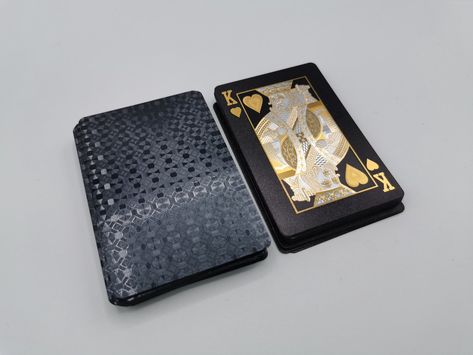 Black Playing Cards, Gold Playing Cards, White Deck, Plastic Playing Cards, Joker Card, Playing Cards Design, Classic Card, Playing Card Deck, Cards Design