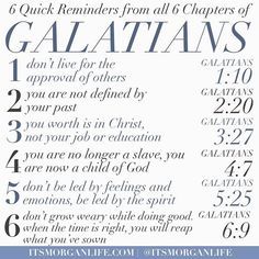 The book of Galatians is one of my favorite books of the bible. It is very clear that the Apostle Paul wanted to help the Galatians get it right. He wanted them to see the importance of not falling for every false teacher or lie that came by, but to focus instead on God approval (Galatians 1:10). For followers of Christ, sometimes, this can be easier said than done. Our emotions, feelings, experiences, and even our culture at large can have us getting distracted and completing neglecting to ... Book Of Galatians, Morgan Harper Nichols, Life Quotes Love, Jesus Christus, Faith Inspiration, Bible Knowledge, Books Of The Bible, Read Bible, Verse Quotes