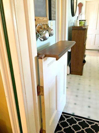 How to Make a Dutch Door DIY | Hometalk Internal Dutch Door, Swinging Half Door, Kitchen Half Door, Stairway Door Ideas, Dutch Door Diy, Dutch Door Interior, Door Stopper Diy, Cleaning Marble Floors, Dutch Doors Diy