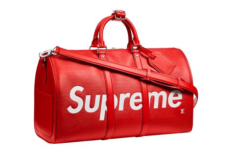 Here's Every Piece From the Supreme x Louis Vuitton Collection Vans Oldschool, Supreme Louis Vuitton, Louis Vuitton Duffle Bag, Cl Fashion, Sac Louis Vuitton, Louis Vuitton Supreme, Supreme Bag, Louis Vuitton Collection, Louis Vuitton Keepall