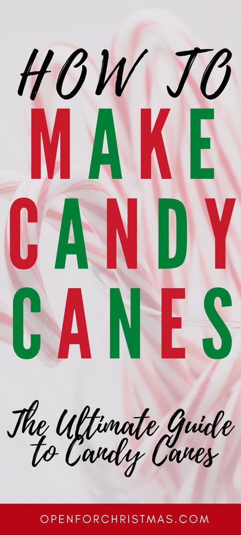 Homemade Peppermint Candy, Candy Cane Recipes Homemade, How To Make A Candy Cane, Homemade Candy Canes Recipe, How To Make Candy Canes, Home Made Candy For Christmas, Southern Christmas Candy Recipes, Diy Candy Canes, Make Candy Canes