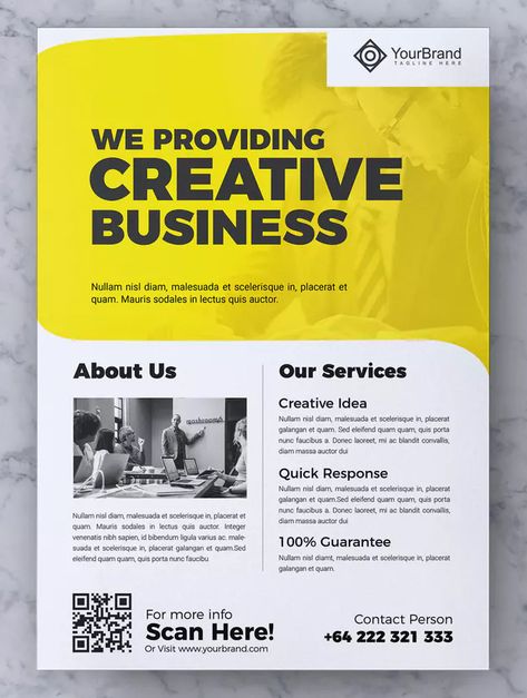 Corporate Business Flyer Template AI, EPS, PSD - Print ready : CMYK, 300 dpi. Download Hospital Poster, Booklet Cover Design, Print Design Brochure, Event Poster Design Inspiration, Catalog Design Layout, Flyers Design, Flyer Design Layout, Flyer Printing, Flyer Design Inspiration