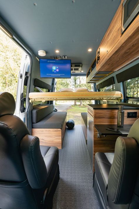 Mercedes Sprinter 4x4 Camper, Mercedes Benz Camper, Unique Vans, Mercedes Sprinter 4x4, Mercedes Camper, Tiny Living Space, Sprinter Van Conversion, Van Conversion Interior, Trailer Life