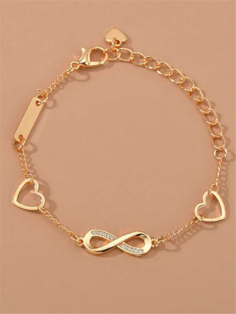 Tas Lv, Heart Chain Bracelet, Pretty Jewelry Necklaces, Ankle Jewelry, Jewelry Accessories Ideas, Gold Fashion Necklace, Hand Bracelet, Heart Chain, Jewelry Design Earrings