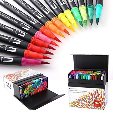 Best Brush Pens, Drawing Planner, Marker Kunst, Brush Tip Markers, Brush Pen Art, Tombow Dual Brush Pen, Fineliner Pens, Brush Markers, Brush Pens