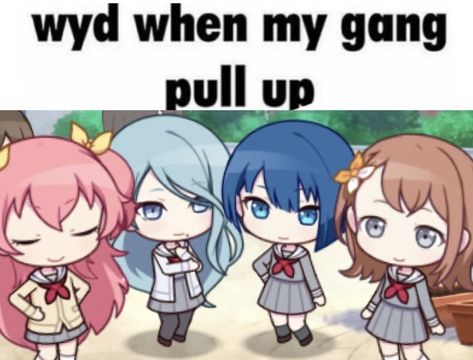 When Me And My Gang Pull Up, Me And Gang, Airi Icon, Me And The Gang, Silly Facts, Momoi Airi, More More Jump, Airi Momoi, Rythm Game