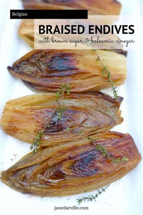 Waterzooi Recipe, Endive Appetizers, Endive Recipes, Belgian Endive, Endive Salad, Stew Chicken Recipe, Fall Comfort Food, Vegetarian Side Dishes, Side Dish Recipes Easy