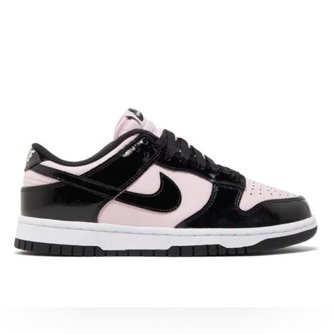 Pink And Black Dunks, Pink And Black Shoes, Black Dunks, Nike Hightop, Dunks Shoes, Best Dunks, Nike Air Uptempo, Pink And Black Nikes, Nike Sb Zoom