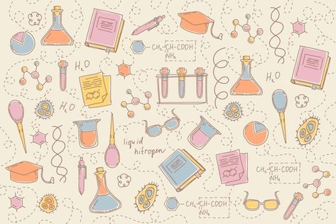 Hand drawn science education background | Free Vector #Freepik #freevector #background #hand #education #hand-drawn Science Pictures Aesthetic, School Aesthetic Biology, Atom Wallpaper Science, Chemistry Laptop Wallpaper, Science Pictures Art, Chemistry Aesthetic Wallpaper Laptop, Aesthetic Science Background, Science Aesthetic Background, Chemistry Wallpaper Backgrounds