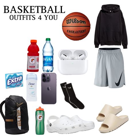 Basketball Gear Men, Basketball Aesthetic Outfit Men, Basketball Fits Men, Basketball Outfits Men, Hooper Fits, Basketball Drip, Basketball Fits, Basketball Outfits, Soccer Essentials