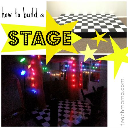 how to build a stage Playroom Stage, Rockstar Birthday Party, Performance Stage, Family Tent Camping, Rainbow Loom Bracelets, Camping Tents, Party Rock, Diy Summer, Kids Play Area