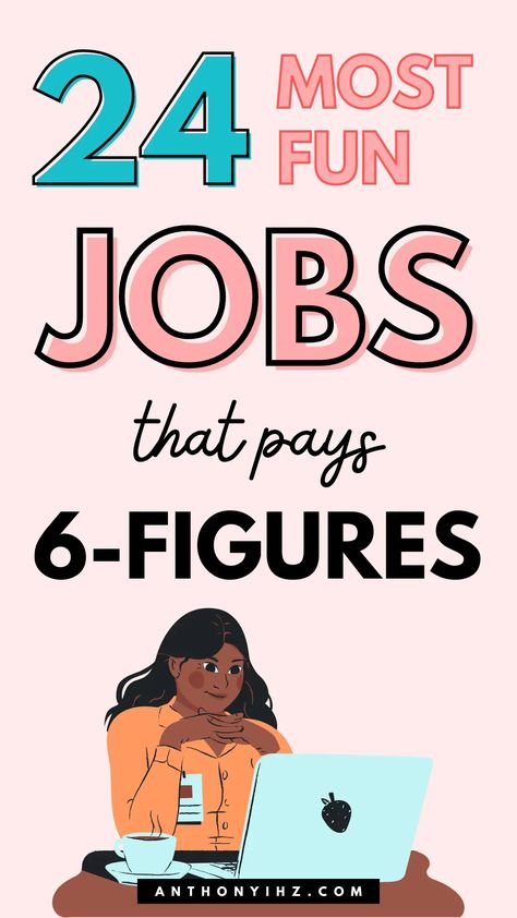 Do you know that there are jobs that are fun and they pay well? You can get a job on something you love doing that is fun with the list of jobs outlined in this post. See these 24 most fun jobs that pay well. So whether you're looking for low-stress jobs that are fun, fun work-from-home jobs that pay well, or fun ways to make money online, this is a huge list of the best high paying jobs that are fun Teenager Jobs, Fun Jobs, Wfh Job, Unique Jobs, Virtual Jobs, Good Paying Jobs, Job Quotes, Proofreading Jobs, Best Online Jobs