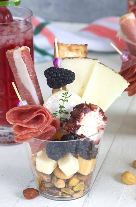 Easy Charcuterie Cups - The Suburban Soapbox Single Serve Charcuterie, Easy Charcuterie Cups, Charcuterie Cup, Easy Charcuterie, Charcuterie Cups, Grazing Platter, Charcuterie Ideas, Catering Ideas Food, Charcuterie Inspiration