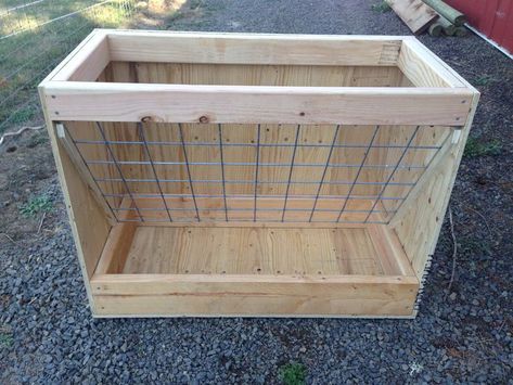 Goat Feeders (scheduled via http://www.tailwindapp.com?utm_source=pinterest&utm_medium=twpin) Hay Feeder For Goats, Goat Feeders, Diy Hay Feeder, Sheep Feeders, Goat Hay Feeder, Livestock Quotes, Goat Feeder, Goat Playground, Horse Feeder