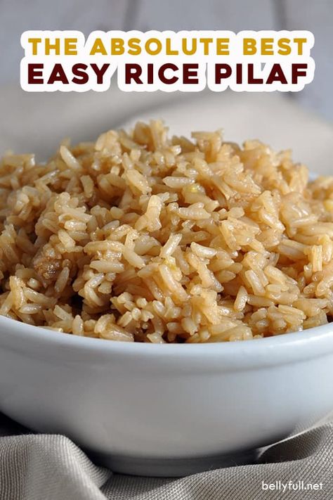 Creamy Rice Pilaf, Beef Pilaf Rice Recipe, Beef Rice Pilaf Recipe, Armenian Rice Pilaf, Beef Flavored Rice Recipes, Beef Rice Pilaf, How To Flavor White Rice, Beef Consomme Rice Recipe, Beef Consomme Rice